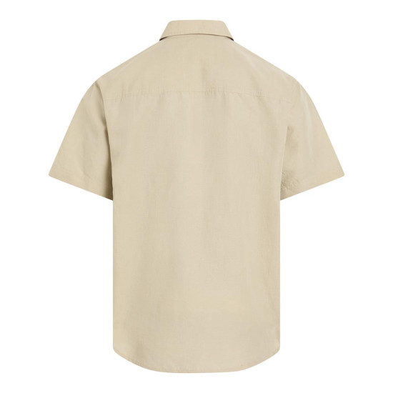 Calvin Klein Ανδρικό πουκάμισο Linen Cotton Short Sleeve Shirt